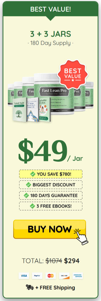 fast lean pro 6 bottle