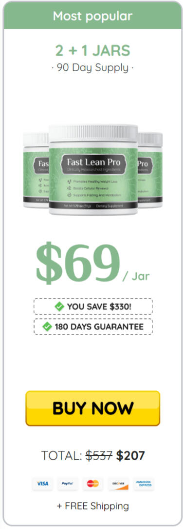 fast lean pro 3 bottle